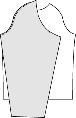 Attach sleeves to front body.