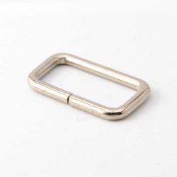 Steel Rectangular Loop 40mm, Nickled