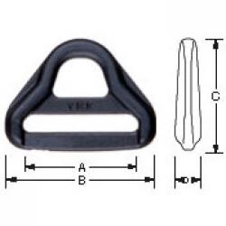 Webbing D-Ring, 25 mm (POM)